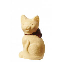 CHAT MINETTE CHOCOLAT BLANC