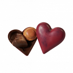 COEUR 45G CHOCOLAT NOIR 