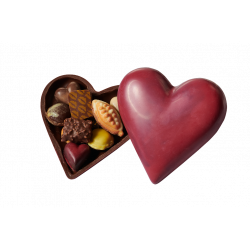 COEUR 200G  CHOCOLAT NOIR 