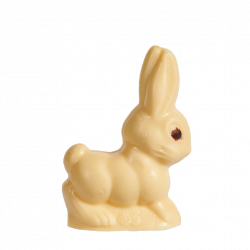 LAPIN COUREUR CHOCOLAT BLANC